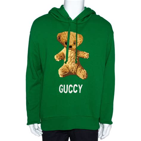 replica gucci teddy bear sweater|Gucci hoodie authentication.